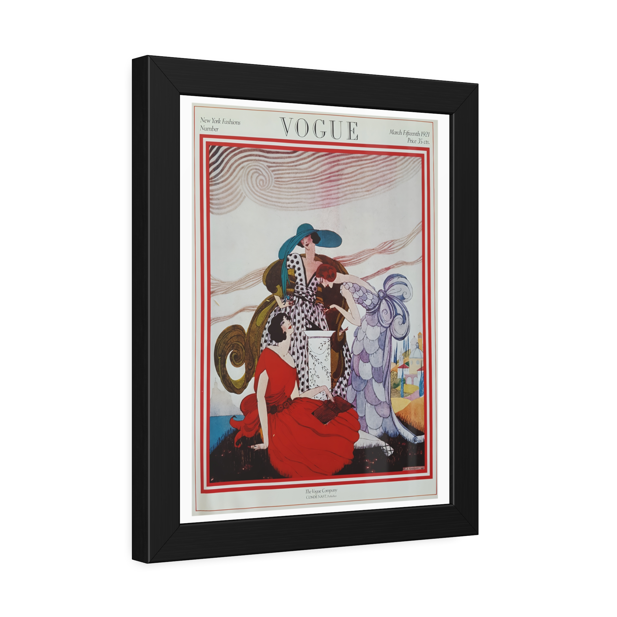 Vintage Vogue Cover - March 1921 - Image 2