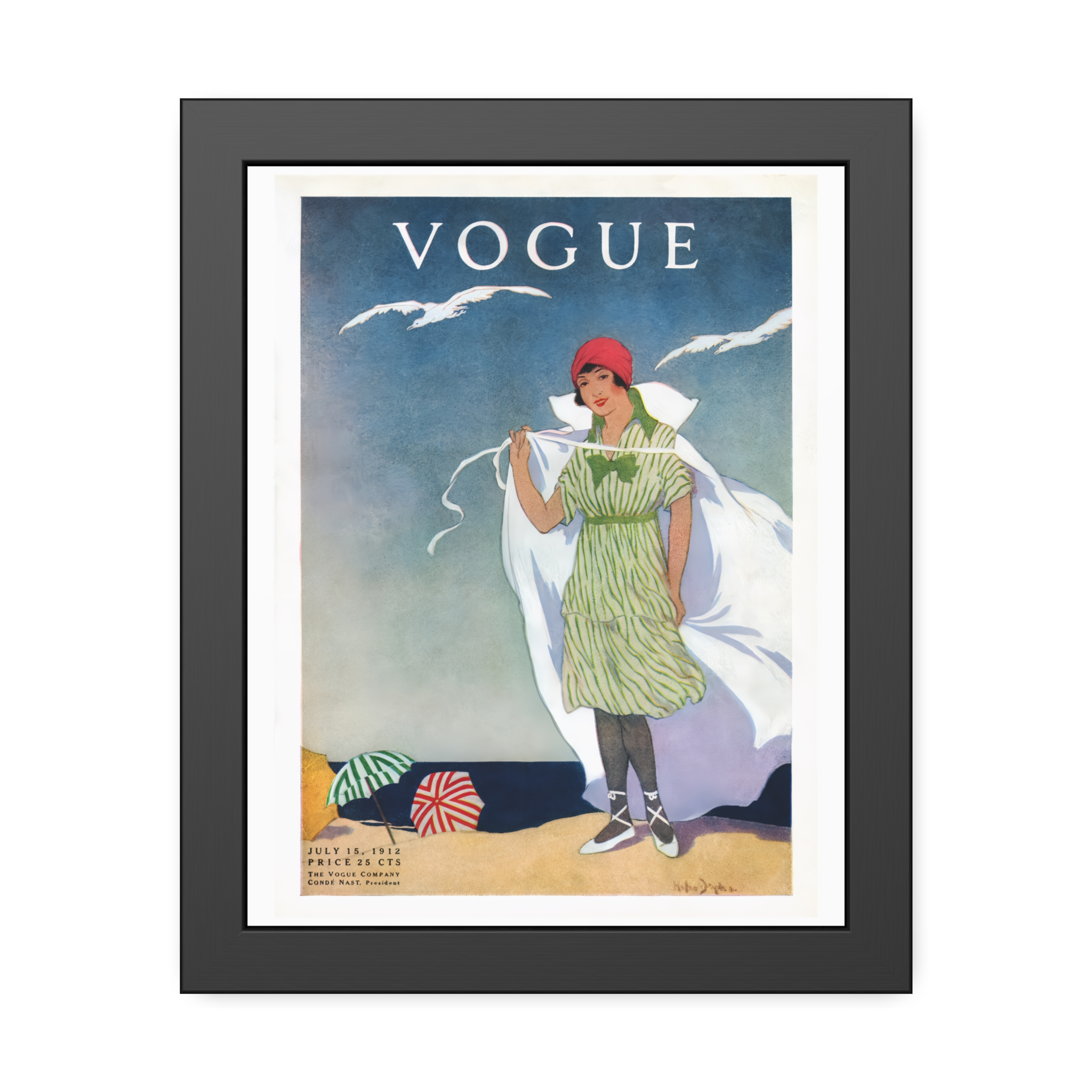 Vintage Vogue Cover - July 1912