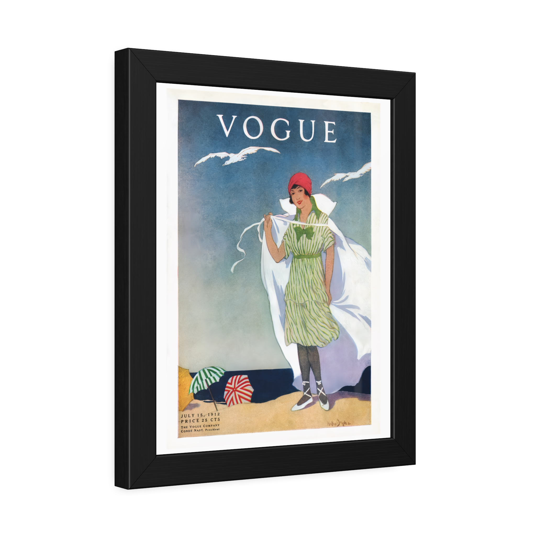 Vintage Vogue Cover - July 1912 - Image 2