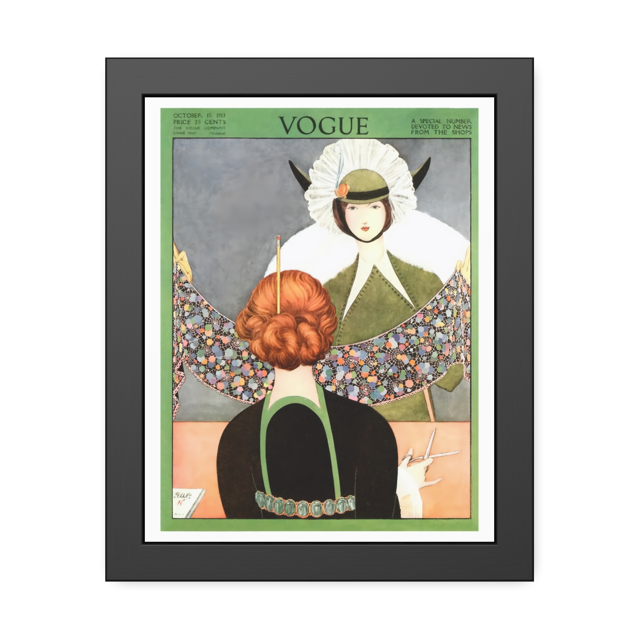 Vintage Vogue Cover - October 1913
