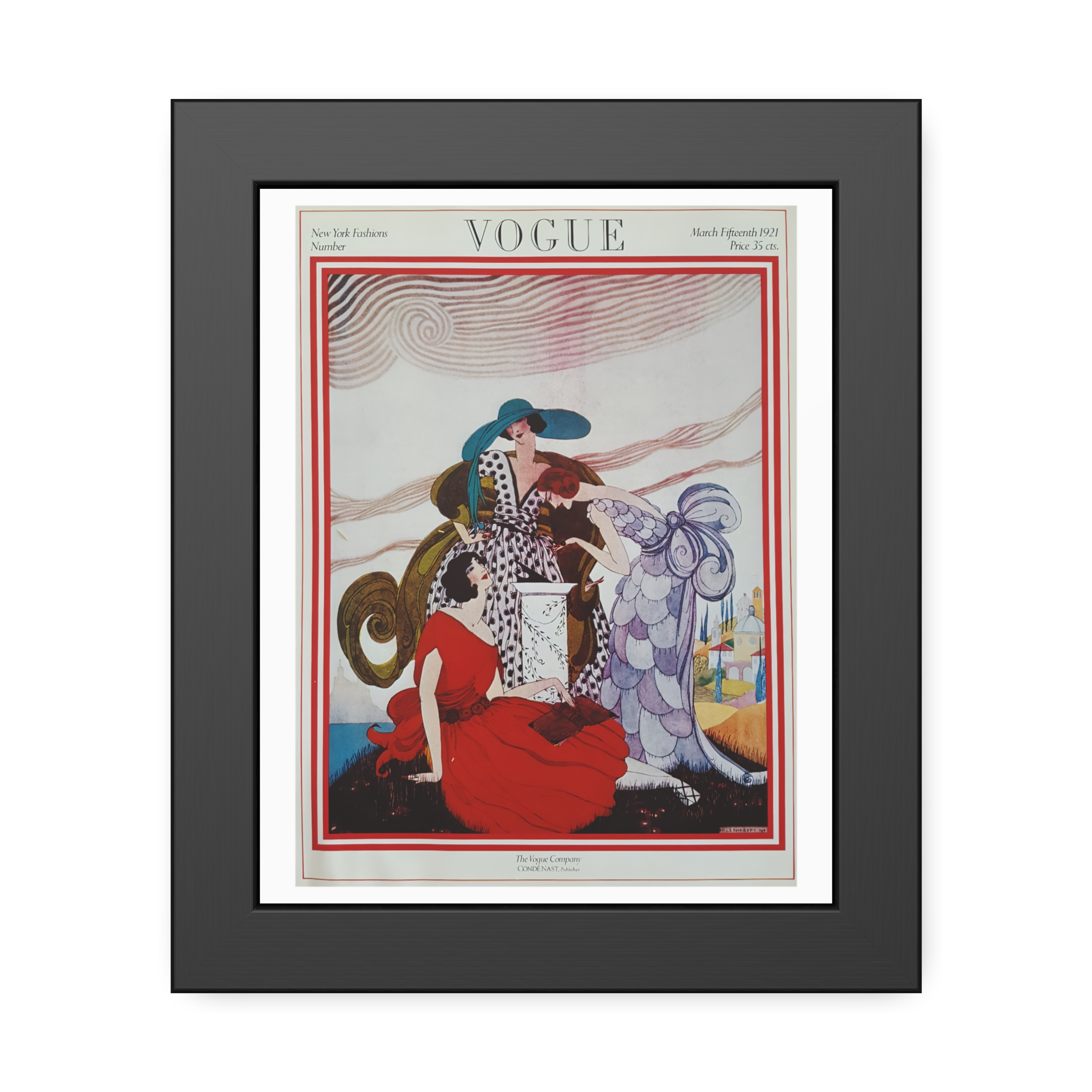 Vintage Vogue Cover - March 1921 - Image 3