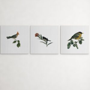 Birds by Kamal-ol-Molk - 12"x12" Canvas Prints