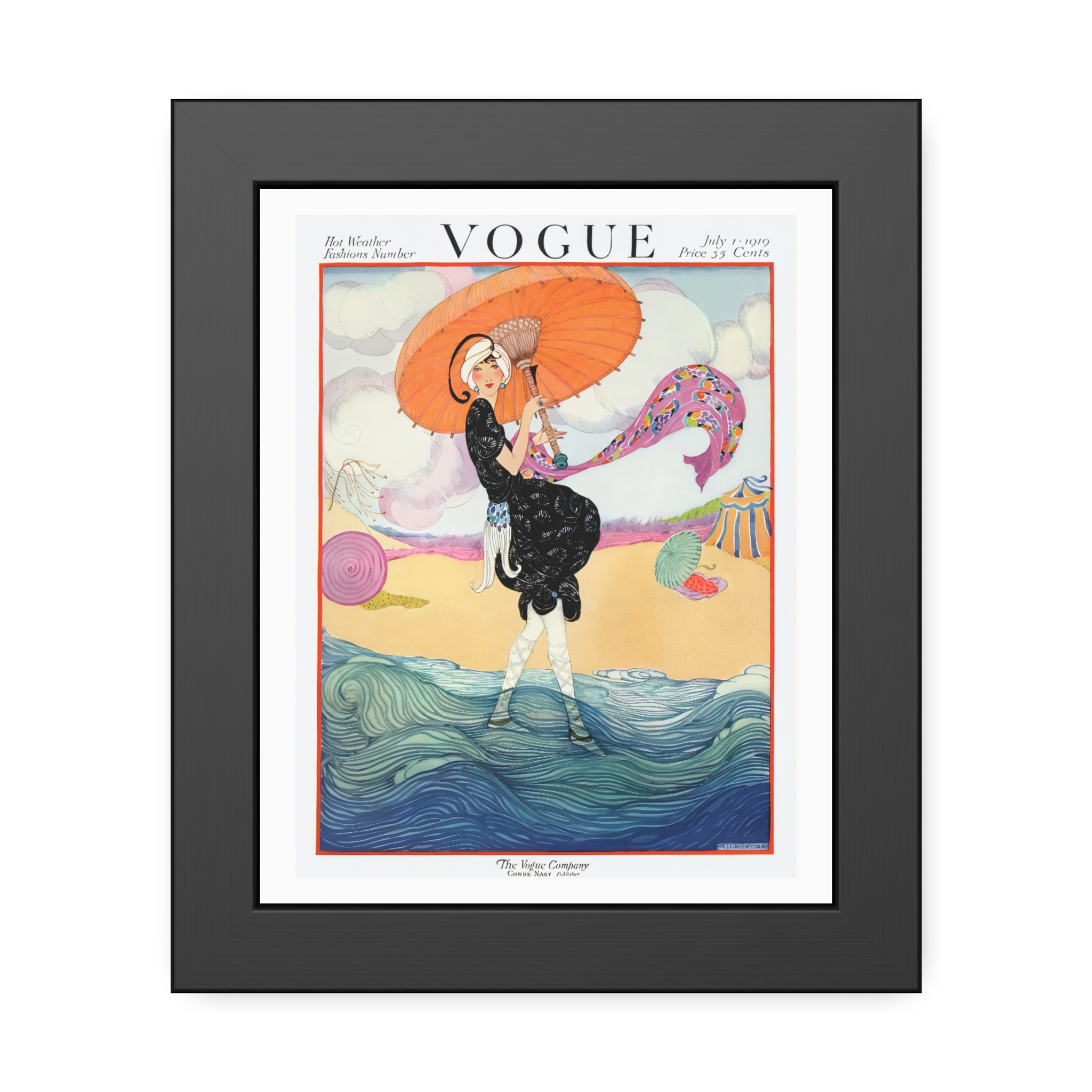 Vintage Vogue Cover - July 1919