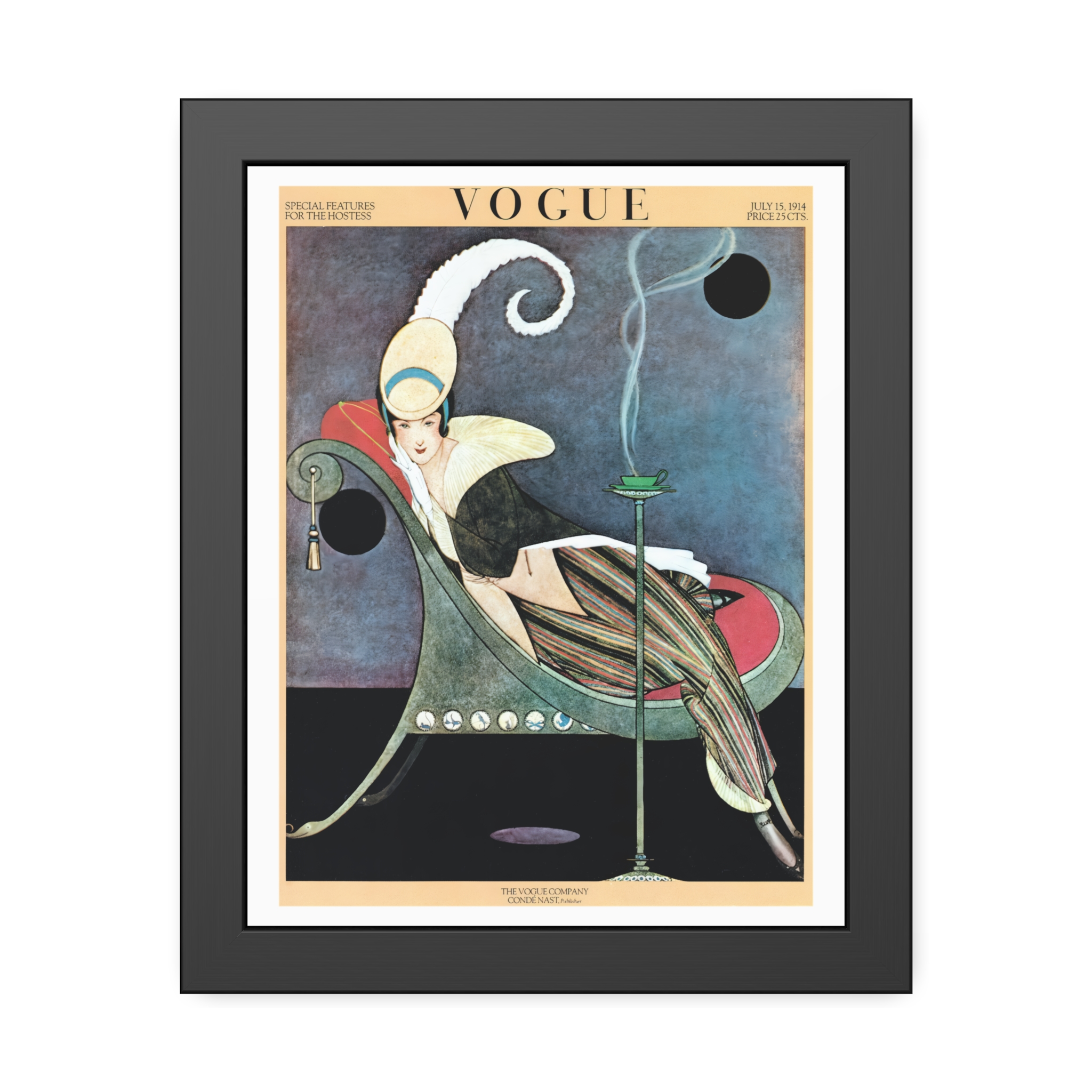 Vintage Vogue Cover - July 1914 - Image 3