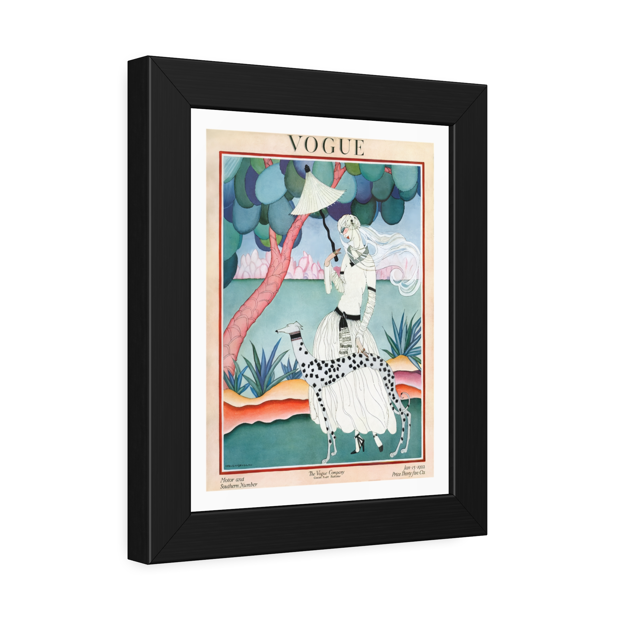 Vintage Vogue Cover - January 1915 - Image 2