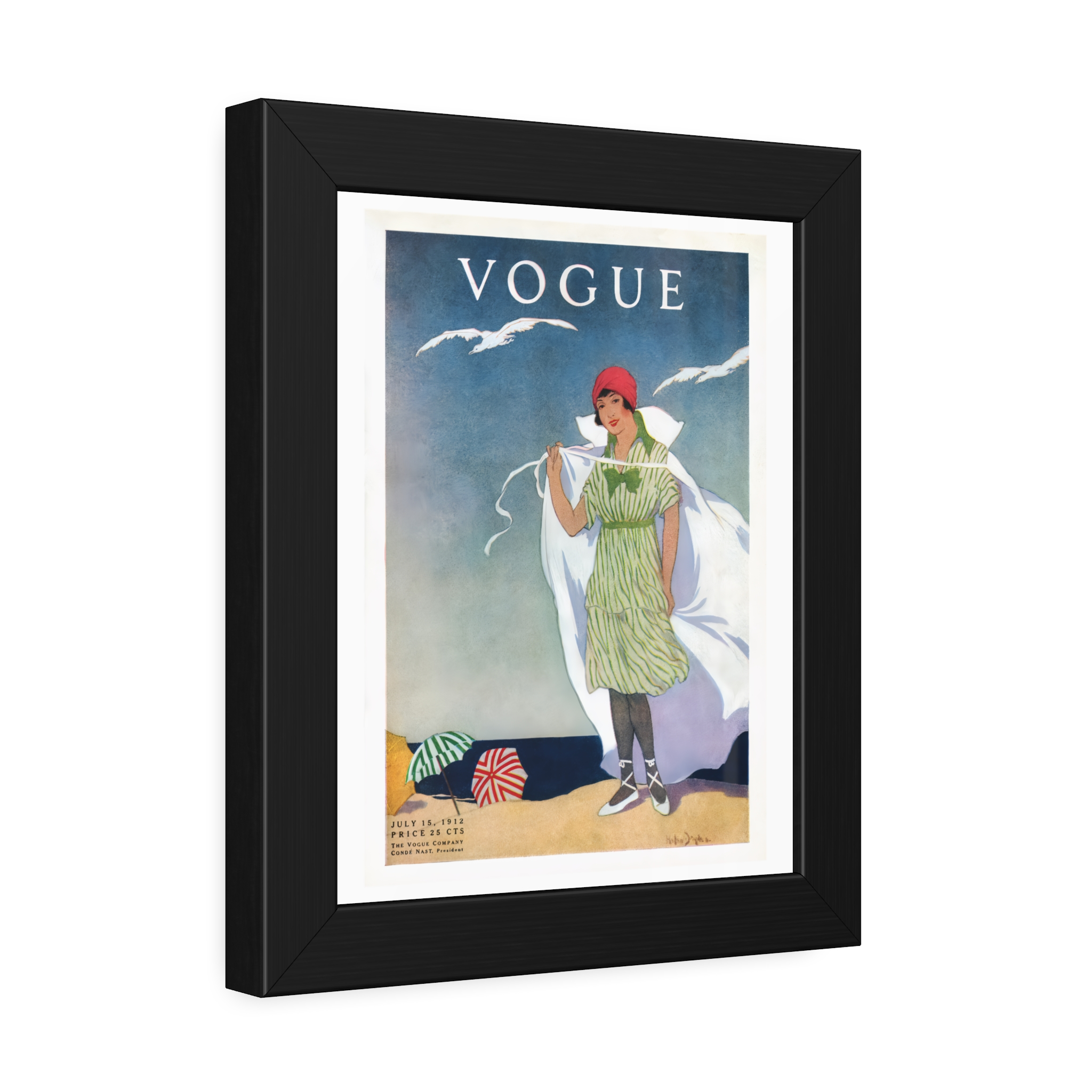 Vintage Vogue Cover - July 1912 - Image 2