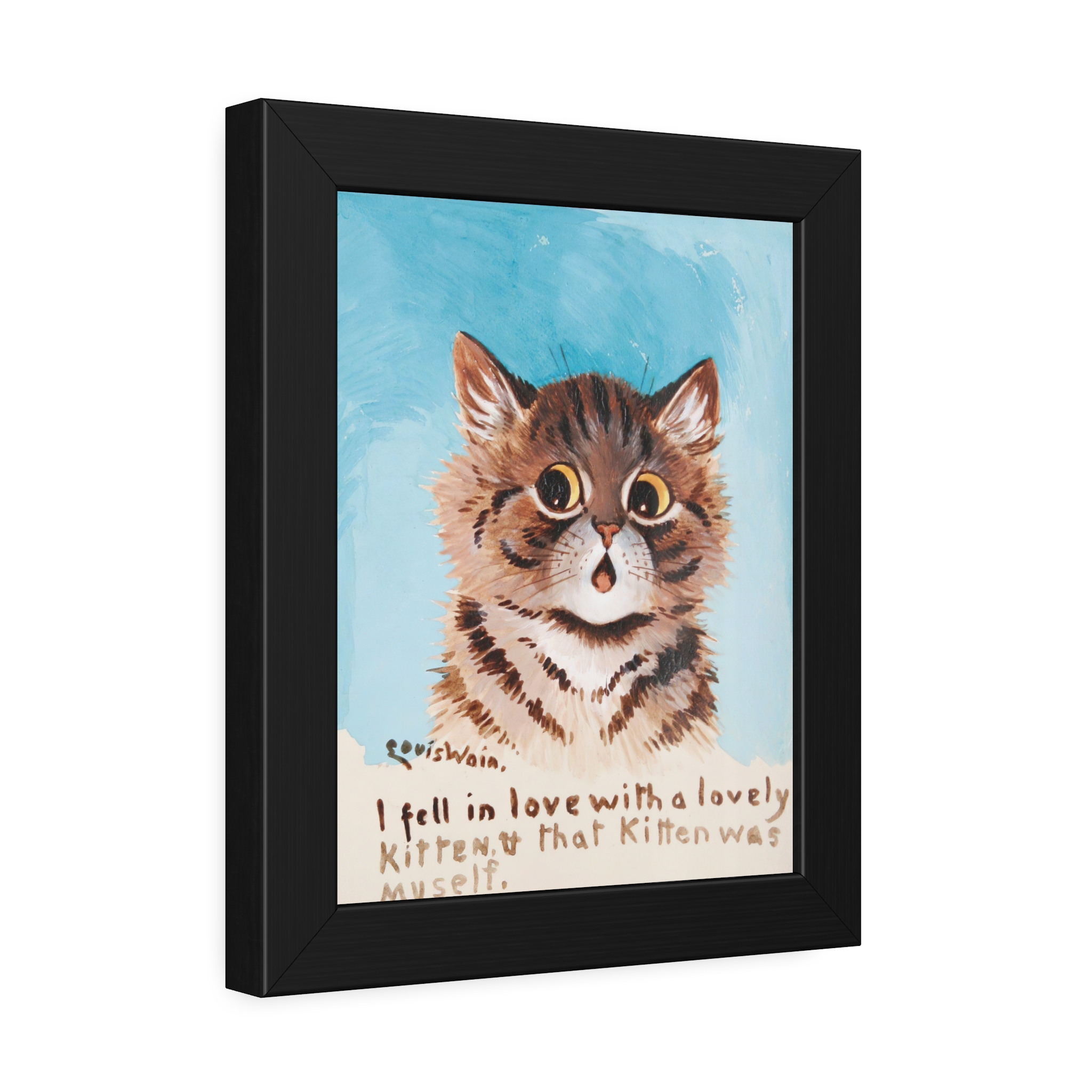 Louis Wain - 'Lovely Kitten' 8"x10" Framed Print - Image 2