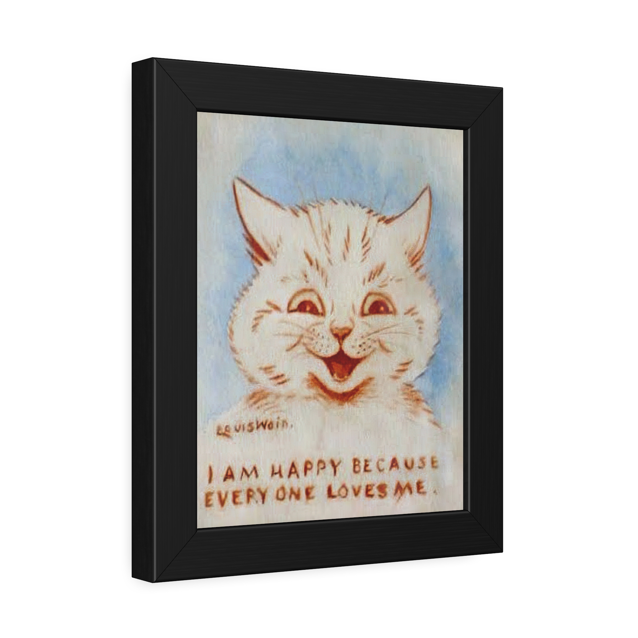Louis Wain - 'Happy Cat' 8"x10" Framed Print - Image 2