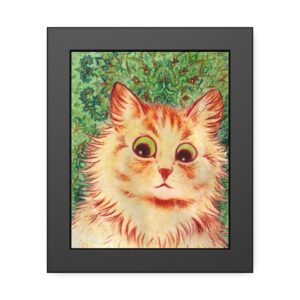 Louis Wain - 'Kalaidoscope Cat' 8"x10" Framed Print