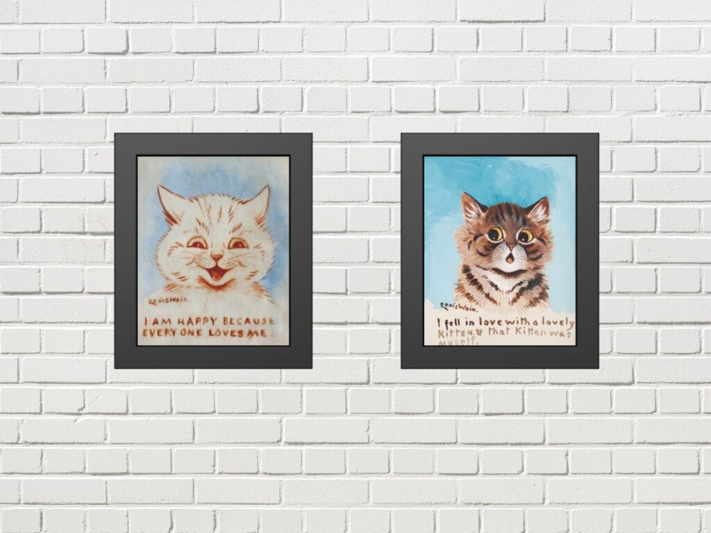 Louis Wain Cat Art